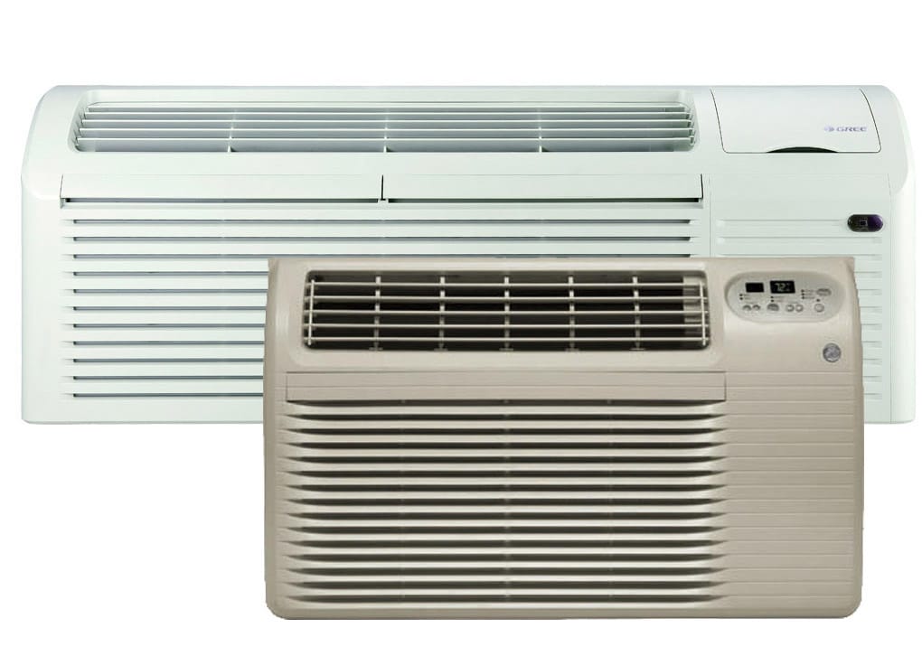 Two different air conditioning units