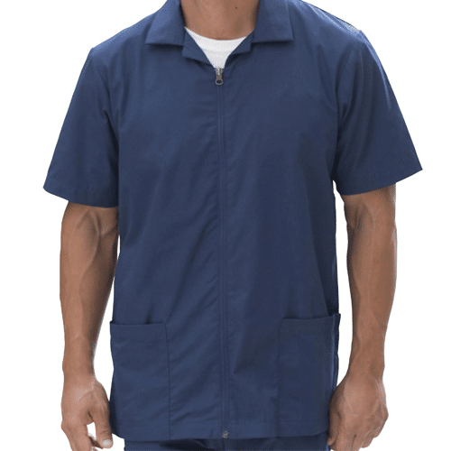 Essential Zip-Front Men's Service Shirt