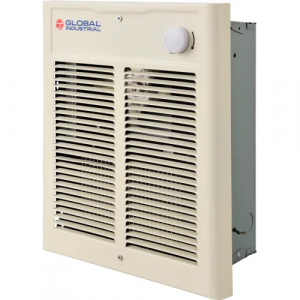 Model #: WB246744. Global Industrial™ Fan Forced Wall Heater, Shaded Pole Motor, 1500W, 120V