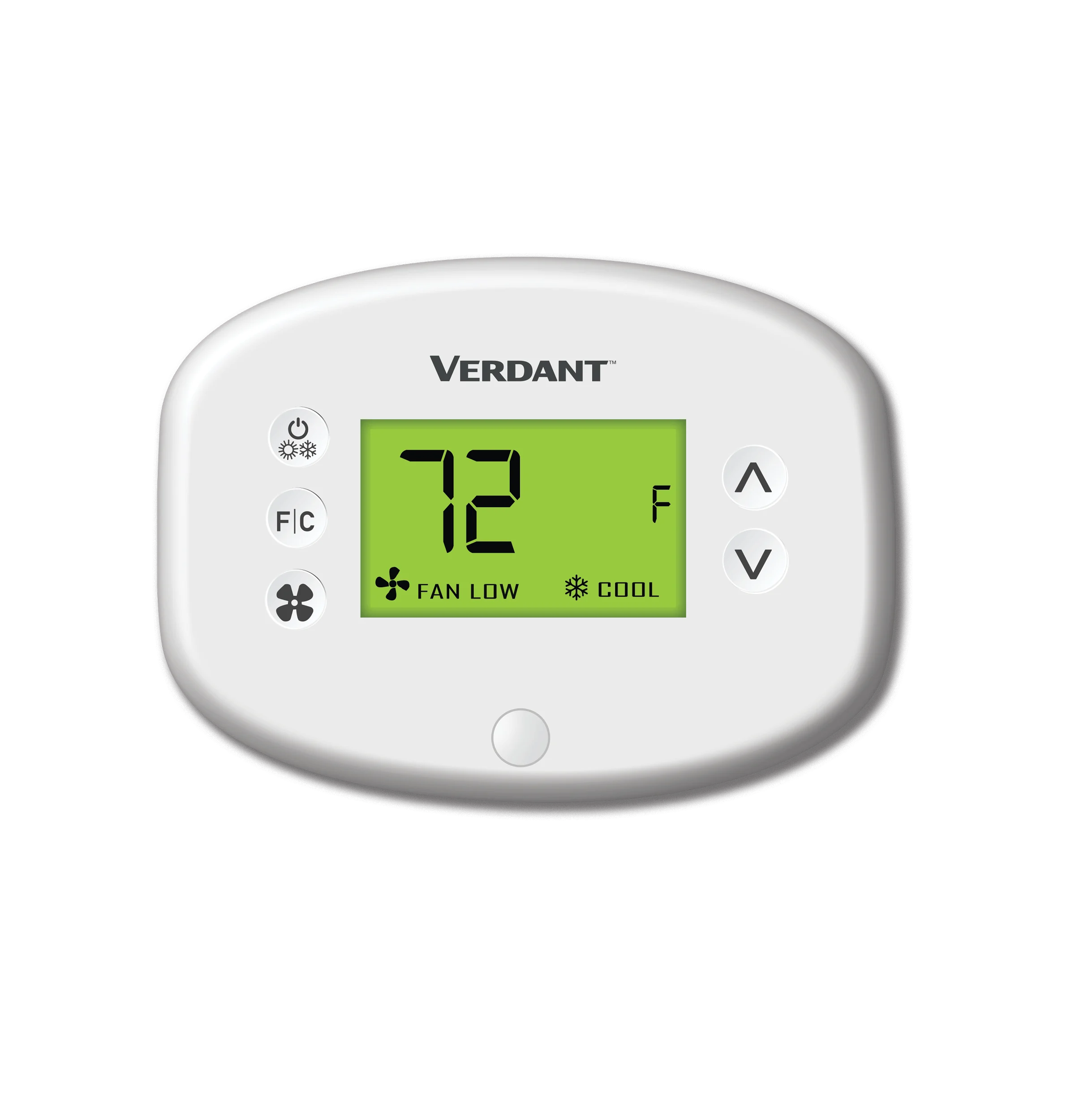 Verdant Standalone Energy Management Thermostat - Compatible with All HVAC Types - VX2 White
