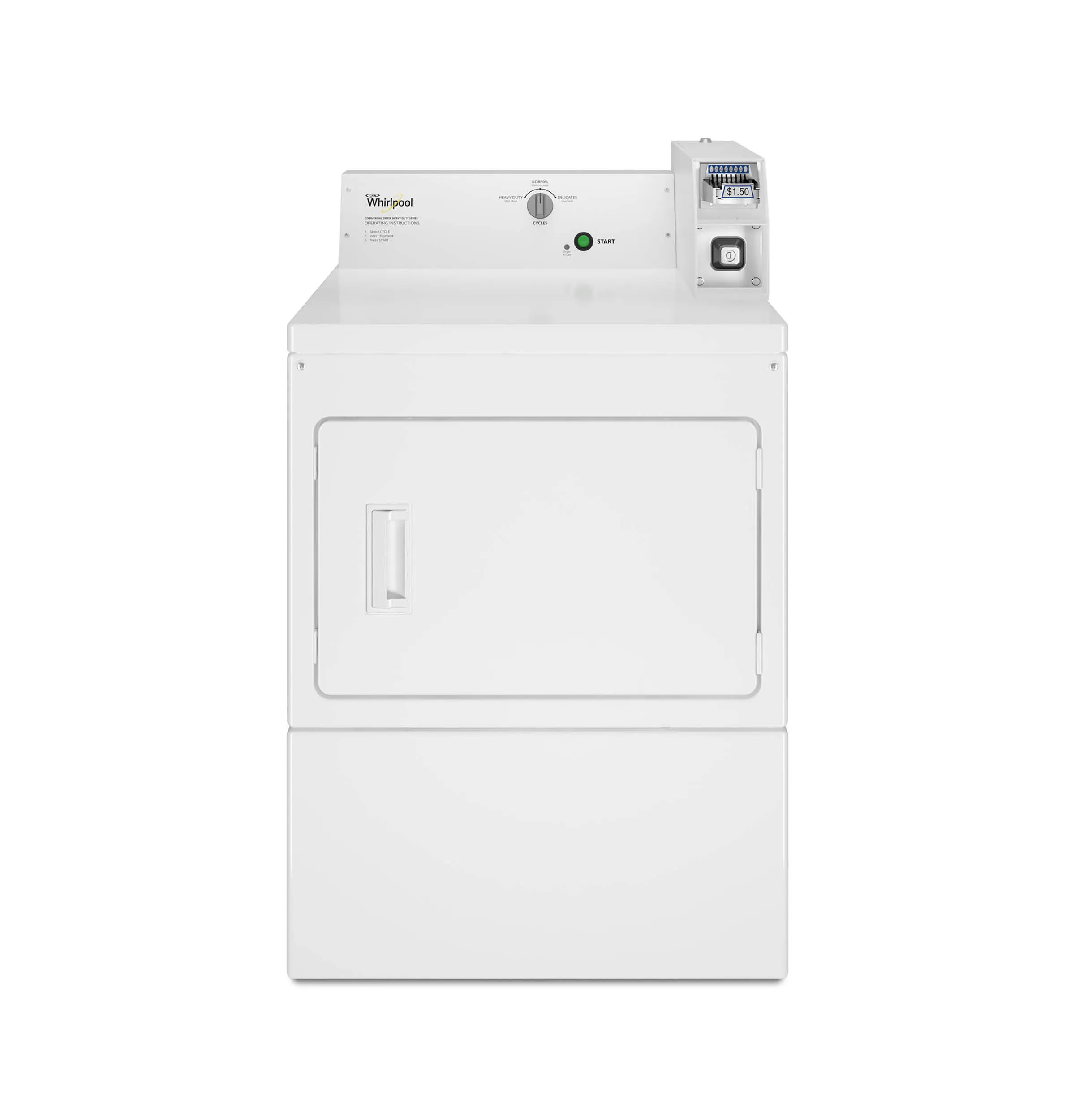Whirlpool 7.4 Cu. Ft. Capacity Commercial Dryer - Electric