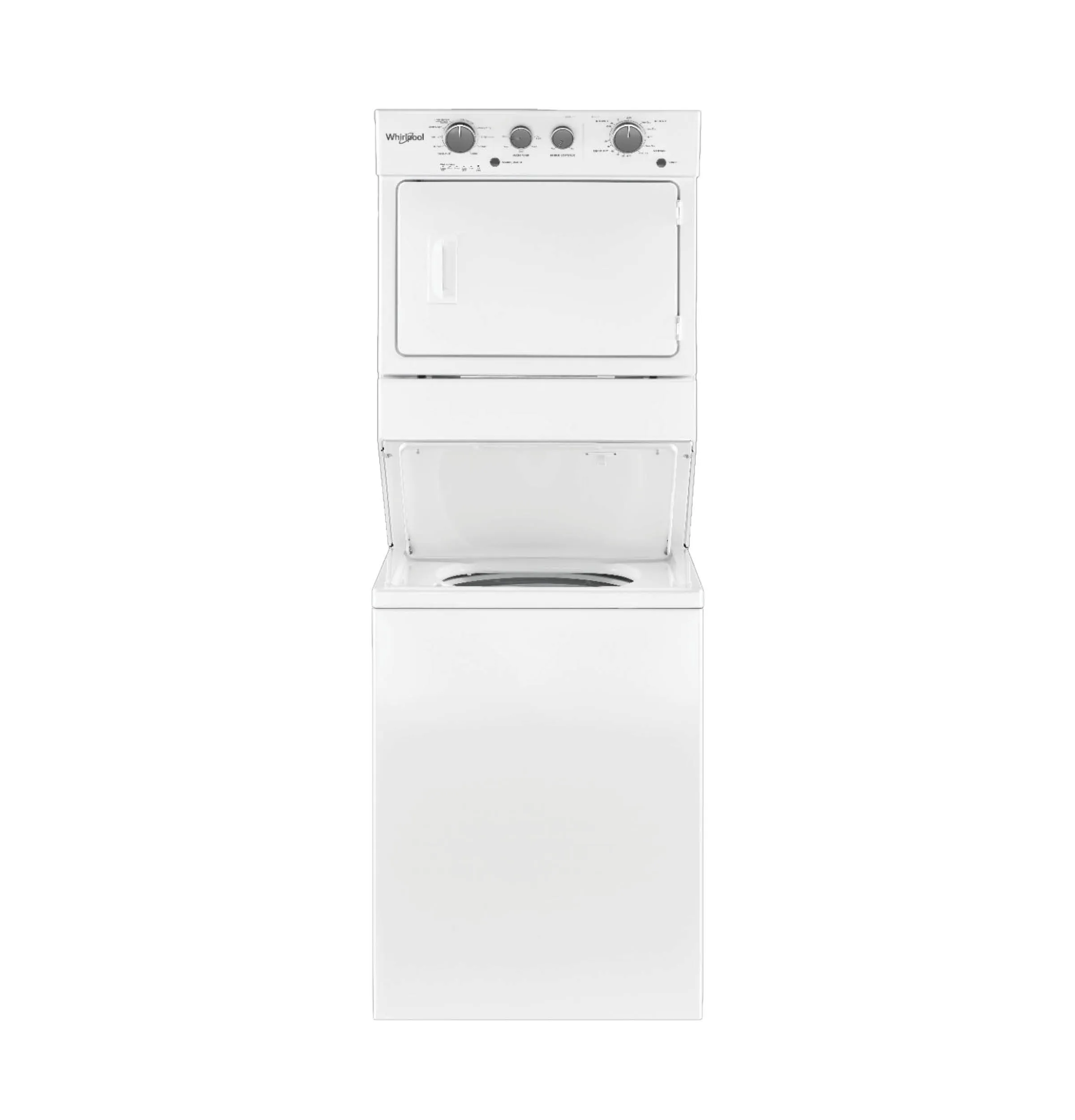 Whirlpool Stacked Residential Laundry Center - 3.5 Cu. Ft. Washer - Electric Dryer - White