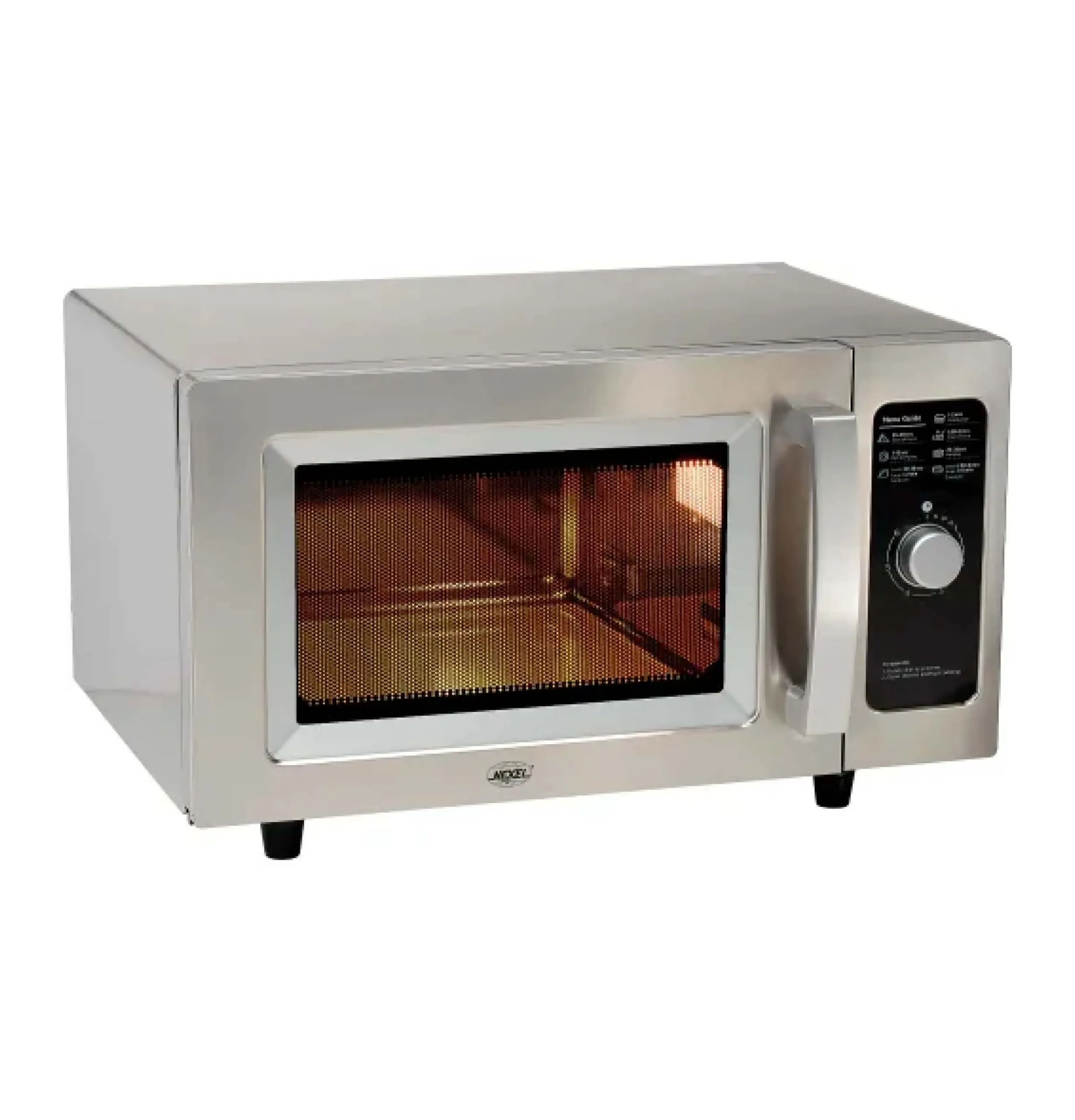 Nexel 0.9 Cu. Ft. Commercial Microwave - 1,000 Watts - Stainless Steel