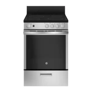 GE 24" Wide Free-Standing Electric Range - 2.9 Cu. Ft. - Stainless