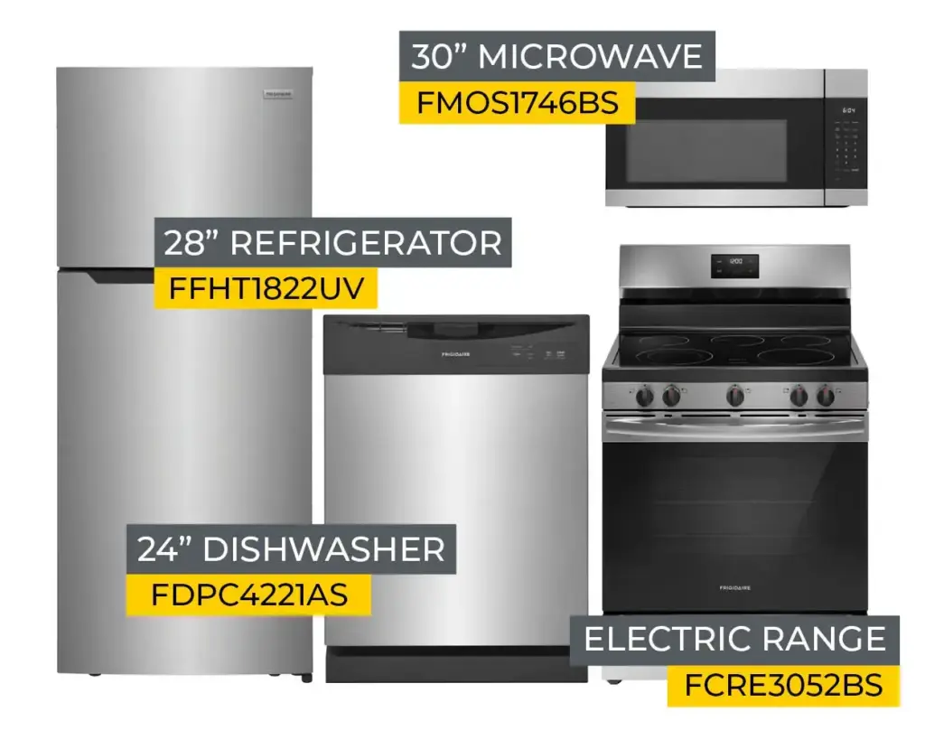 Kitchen Package - Frigidaire - Stainless - V2 | Allied Appliance